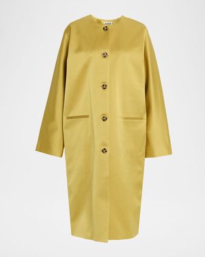 Liz Duchess Satin Overcoat