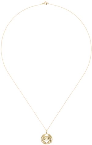 ELHANATI Gold Star Sign Poetry Cancer Necklace