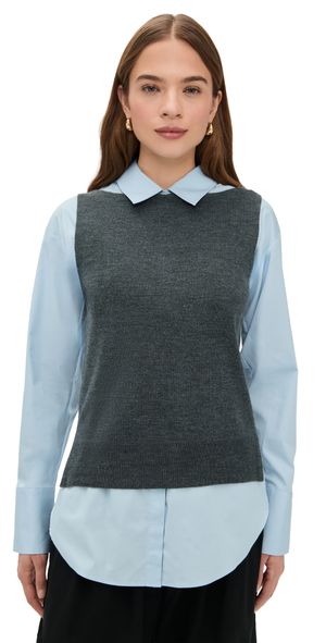 STAUD Damian Top Charcoal/Glacier S