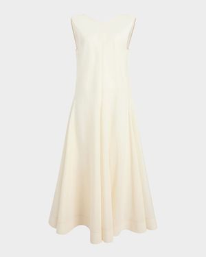 Mellie Open-Back Sleeveless A-Line Maxi Dress