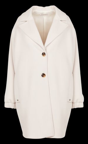 Please - Manteau col tailleur - Taille M - Beige