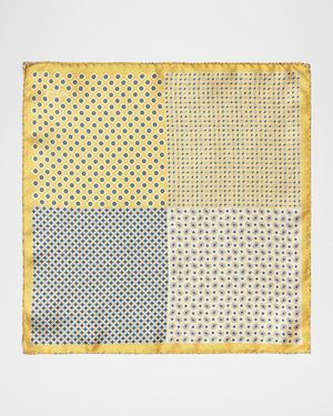 Men's Four-Sided Silk Pocket Square
