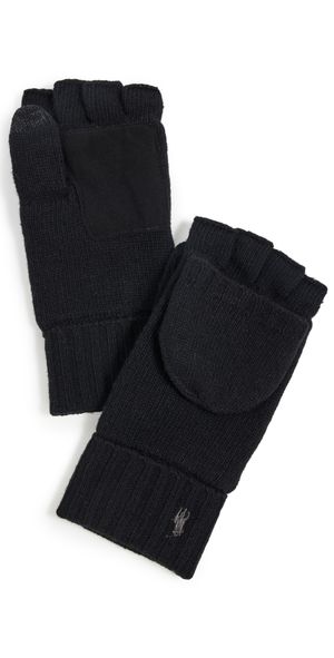 Polo Ralph Lauren Wool Blend Convertible Gloves Polo Black One Size