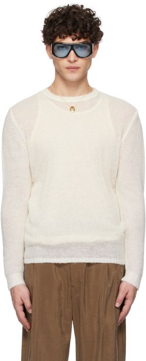 Paloma Wool Pull Fine Champions blanc cassé