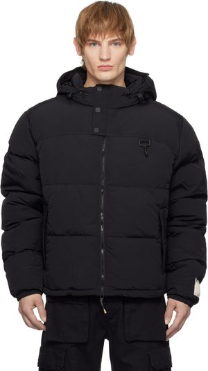 RCOS Black Nylon Puffer Jacket