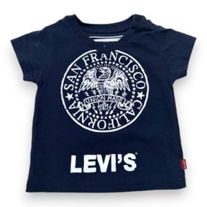 Levi's - Seconde Main - T-shirt bébé bleu - 6 mois - Taille 6M - Bleu
