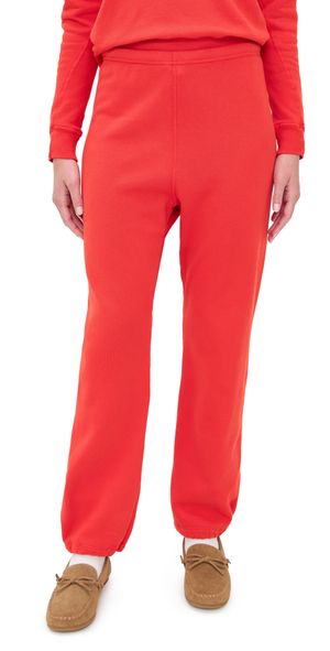 THE GREAT. The Fleece Sport Sweatpants Bright Red 3