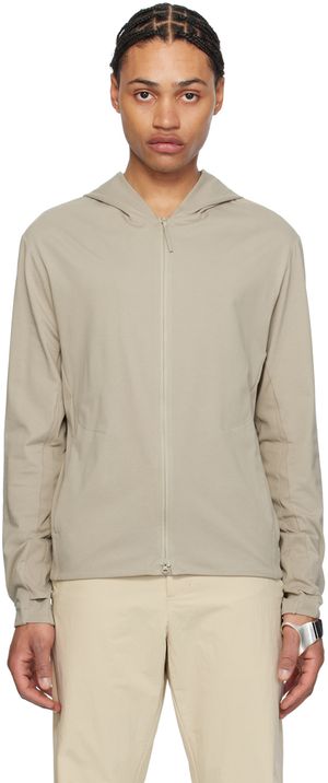POST ARCHIVE FACTION (PAF) Pull à capuche taupe - 6.0 Right
