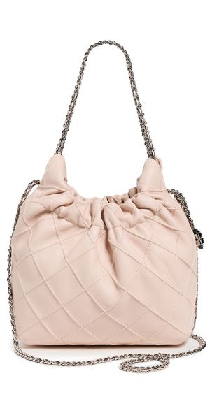 Tory Burch Fleming Mini Hobo Bag Soft Pink One Size
