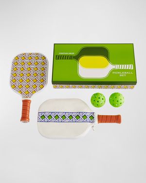 Basketweave Pickleball Set