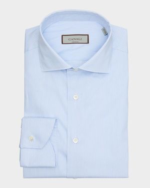 Men's Cotton Tonal Stripe Dress Shirt