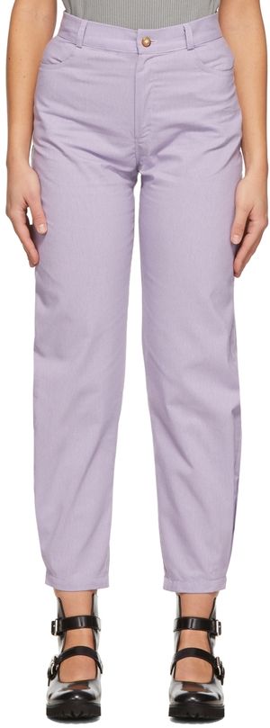Kika Vargas Purple Ella Trousers
