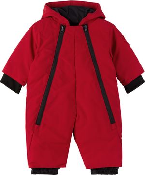 Canada Goose Kids Baby Red Lamb Down Snowsuit