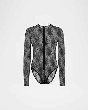 Chantilly Lace Long-Sleeve Bodysuit