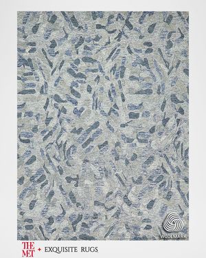Botanica Hand-Tufted Blue Rug, 9' x 12'