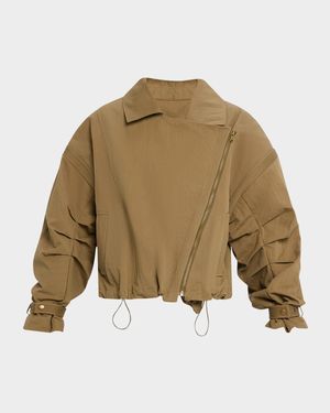 Harper Ruched Moto Jacket