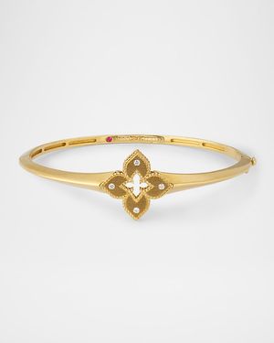 18K Gold Diamond Bangle Bracelet