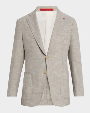 Men's Textured Wool-Blend Blazer