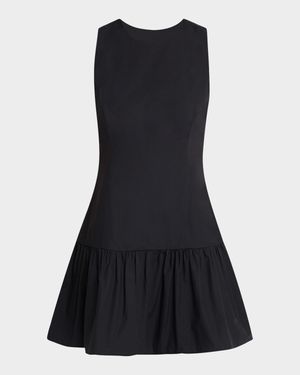 Marilyn Flounce Cotton Mini Dress