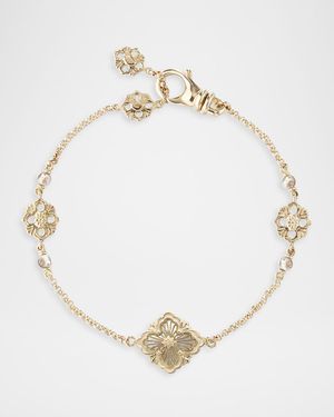 Opera Tulle 18K Yellow Gold Flex Bracelet with Mother-of-Pearl