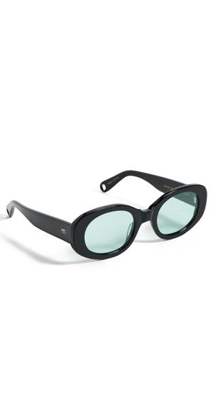 Elisa Johnson Lyna Sunglasses Gloss Black One Size