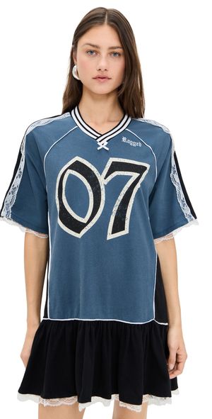 Ragged Priest Drain Dress Blue XS