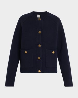 Hammered Button Cardigan