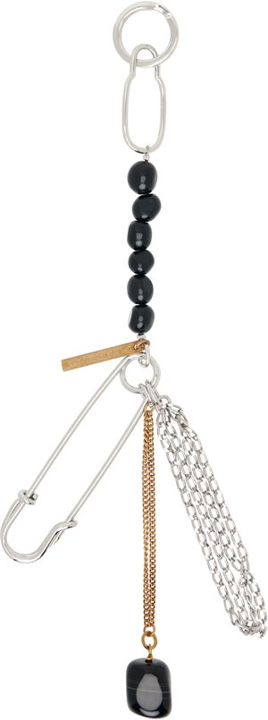 Dries Van Noten Silver & Gold Safety Pin Brooch