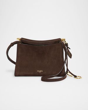Le Click Small Shoulder Bag in Nubuck Leather