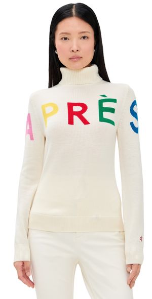 Perfect Moment Apres Sweater II Snow White/Rainbow XS