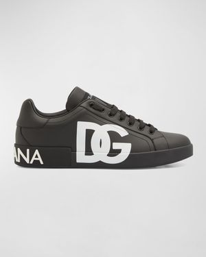 Men's Portofino Leather Low-Top Sneakers