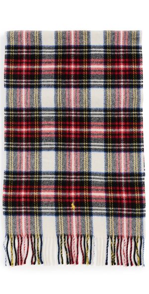 Polo Ralph Lauren Plaid Twill Scarf Blackwatch One Size
