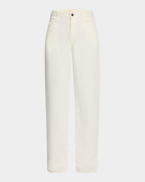 Eglitta Straight-Leg Linen Jeans