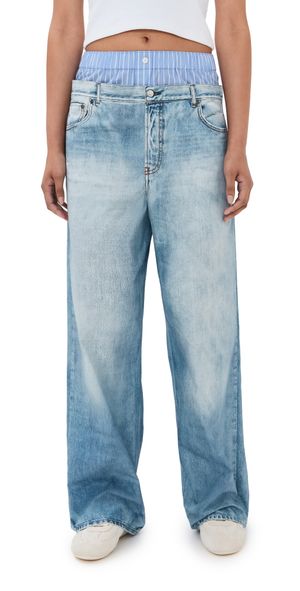 Acne Studios Light Blue L'oeil Trousers Light Blue 34
