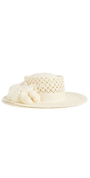 Lele Sadoughi Zaha Straw Hat Natural One Size