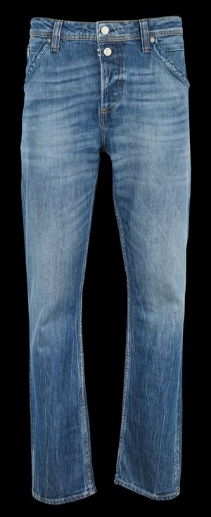 Le Temps Des Cerises - Jean droit en coton mélangé - Taille 40 - Bleu