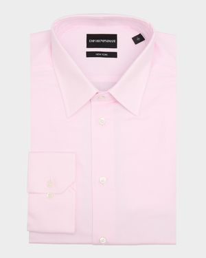 Men's Cotton Micro-Dot Dress Shirt