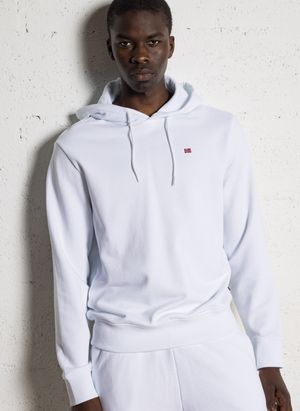 Napapijri - Sweat col rond à capuche - Taille 2XL - Blanc