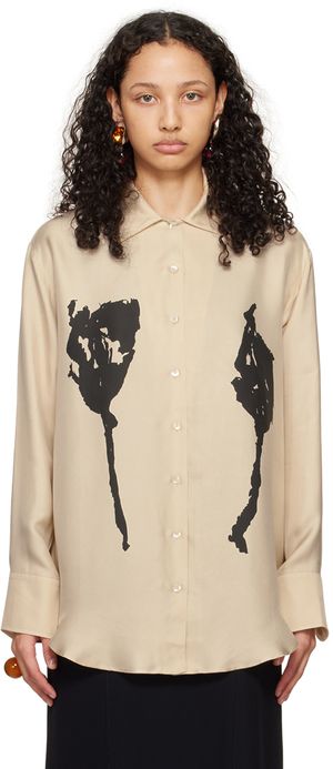 BITE Beige Print Shirt