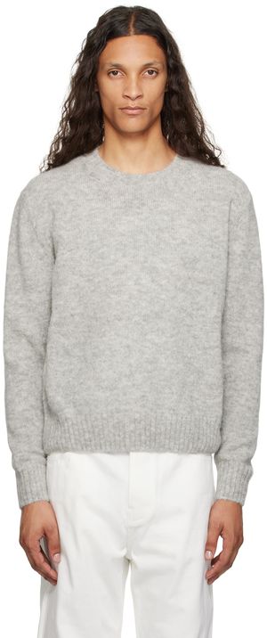 TOM FORD Pull gris en alpaga