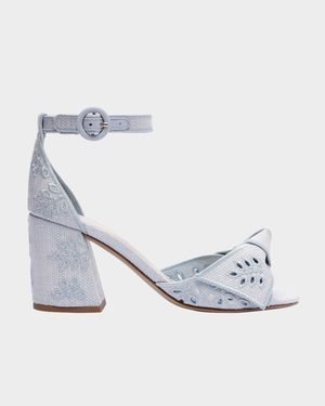 Clarita Embroidered Raffia Maxi Sandals