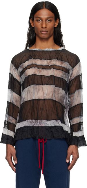 SC103 SSENSE Exclusive Black & Off-White Crypt Top