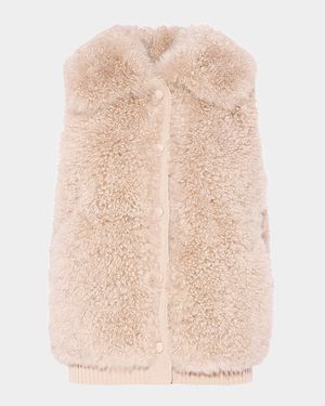 Curly Shearling Vest