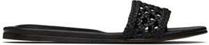 Le Monde Beryl Black Woven Pool Slides