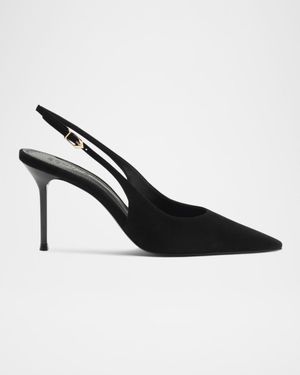 Alicia Suede Slingback Pumps