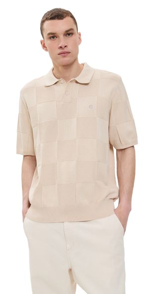 Carhartt WIP Short Sleeve Checker Polo Fleur De Sel S