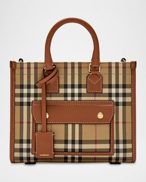 Freya Check Small Tote Bag