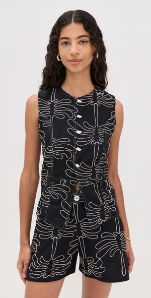 Palmacea Nina Shirt Praia Black Praia Black L