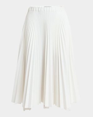 Pleated Midi Skirt