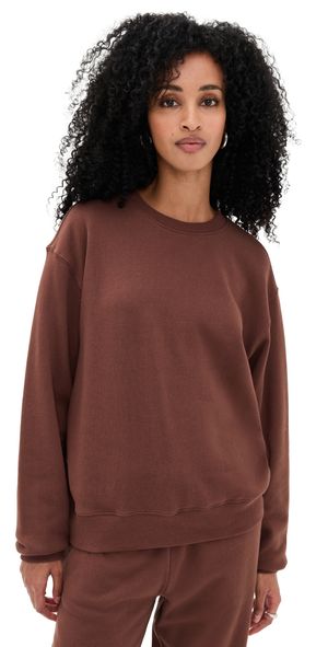Z Supply Boyfriend Cotton Sweatshirt Sandalwood XL